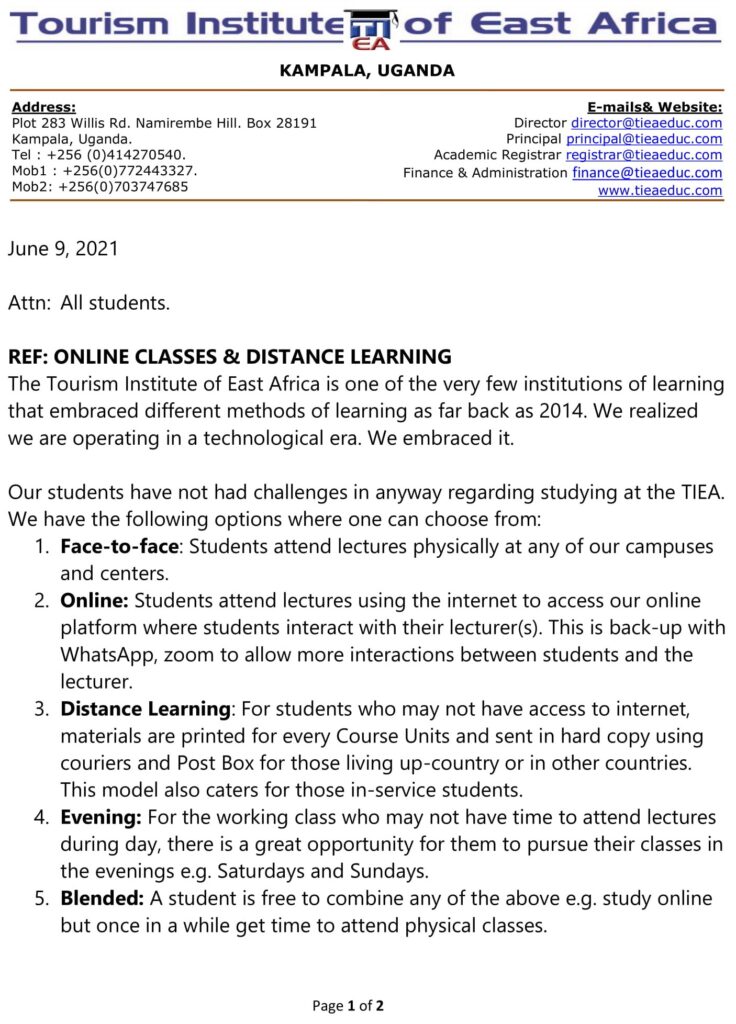 LECTURES TO CONTINUE ONLINE-1